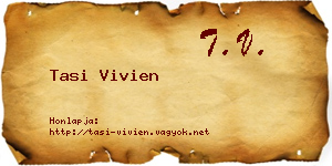 Tasi Vivien névjegykártya